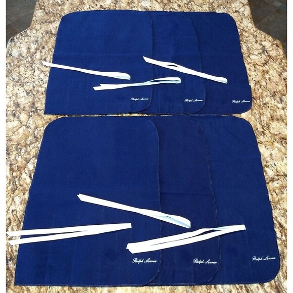 RALPH LAUREN 6 Sterling Silver Anti‎ Tarnish Flatware PLACE SETTING Storage Bags - Picture 1 of 16